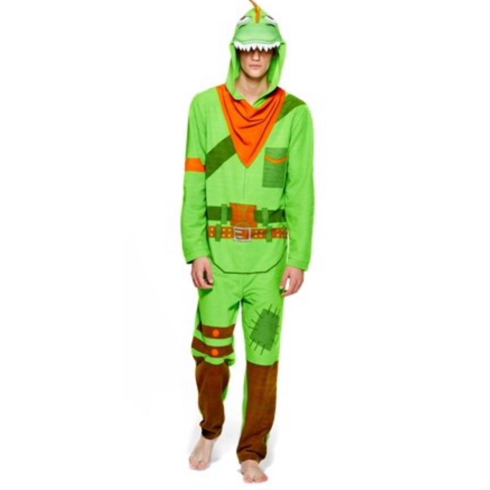 Fortnite Union Suit Dino Onesie Pajama NWT (L)